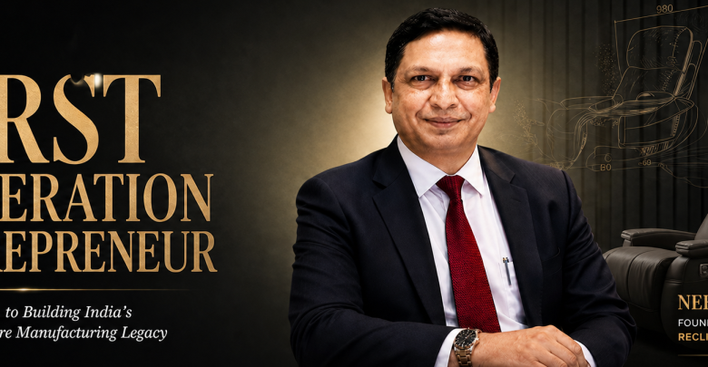 Neeraj Bansal First-generation entrepreneur, CEO of Recliners India, representing the spirit of entrepreneurship and dedication in business.